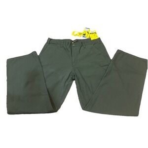 NWT Mens STANLEY Moss Green Canvas Utility Work Straight Leg Pants Sz 36 X32‎